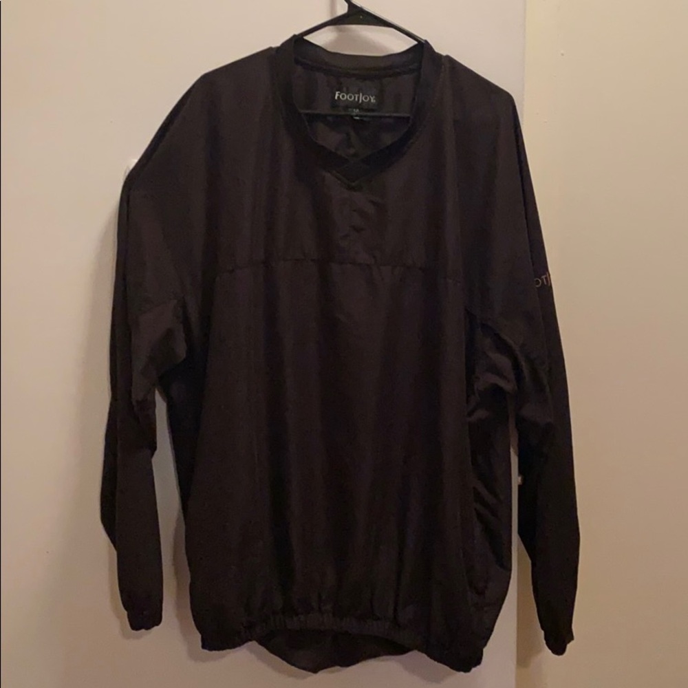 Footjoy Black Pull Over Wind Breaker